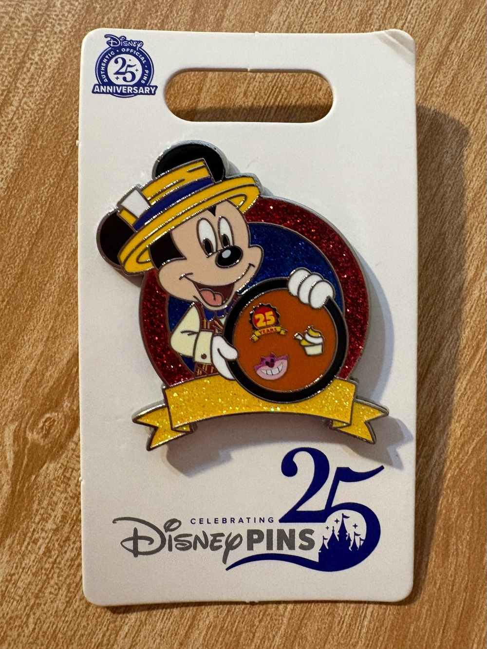 Disney Celebrating 25 Years Of Pin Trading Anniversary Mickey Mouse Pin New OE